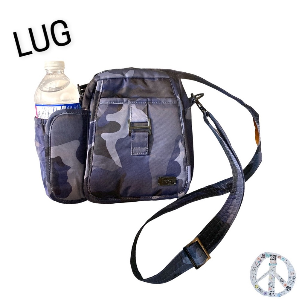 Lug Camo Crossbody Bag - Blue
